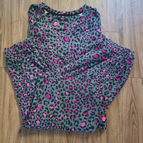 Simply Vera Vera Wang Womens Pajamas 2-Piece PJ Set Animal Print Size L - Picture 2 of 8